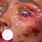 Lentes de contacto de malla blanca de color para Halloween